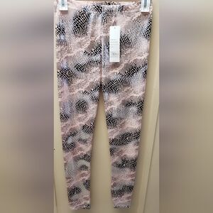 Pink and Black Patterned Leggings